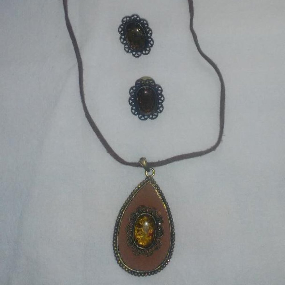 Necklace with Matching Earrings